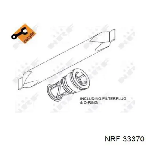 33370 NRF Filtro deshidratante aire acondicionado