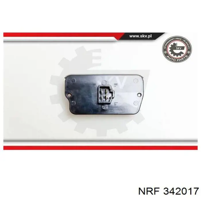 Resitencia, ventilador habitáculo NRF 342017
