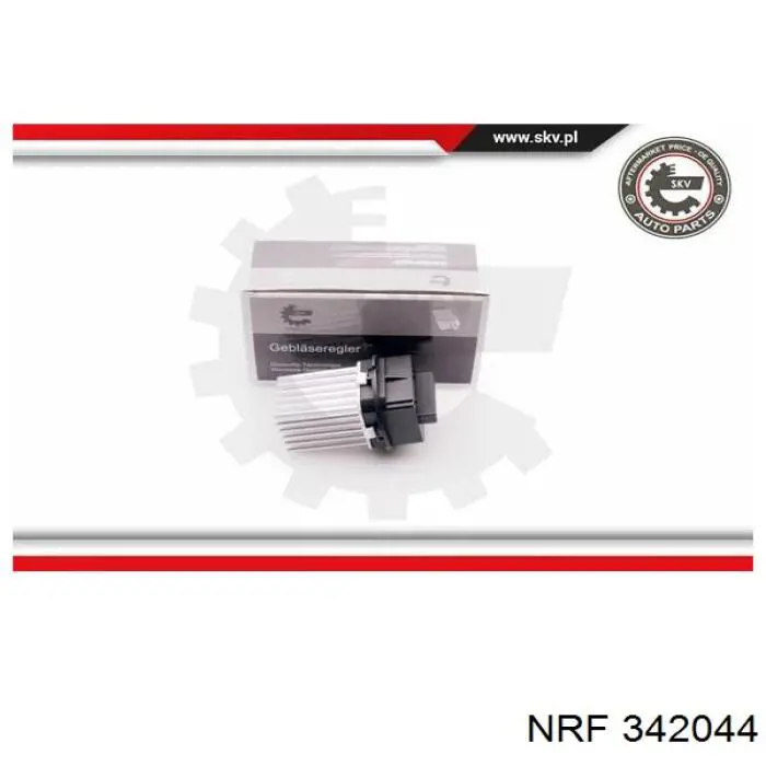 Resitencia, ventilador habitáculo NRF 342044