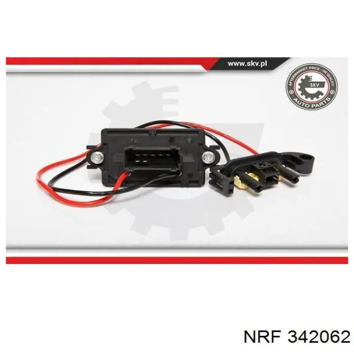 Resitencia, ventilador habitáculo NRF 342062
