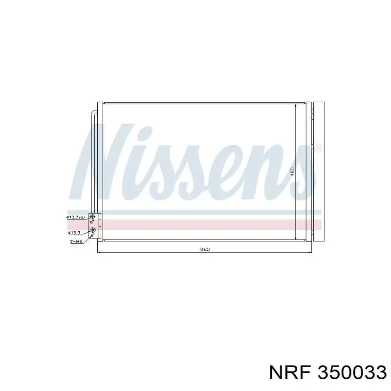 64509389417 BMW Radiador de aire acondicionado