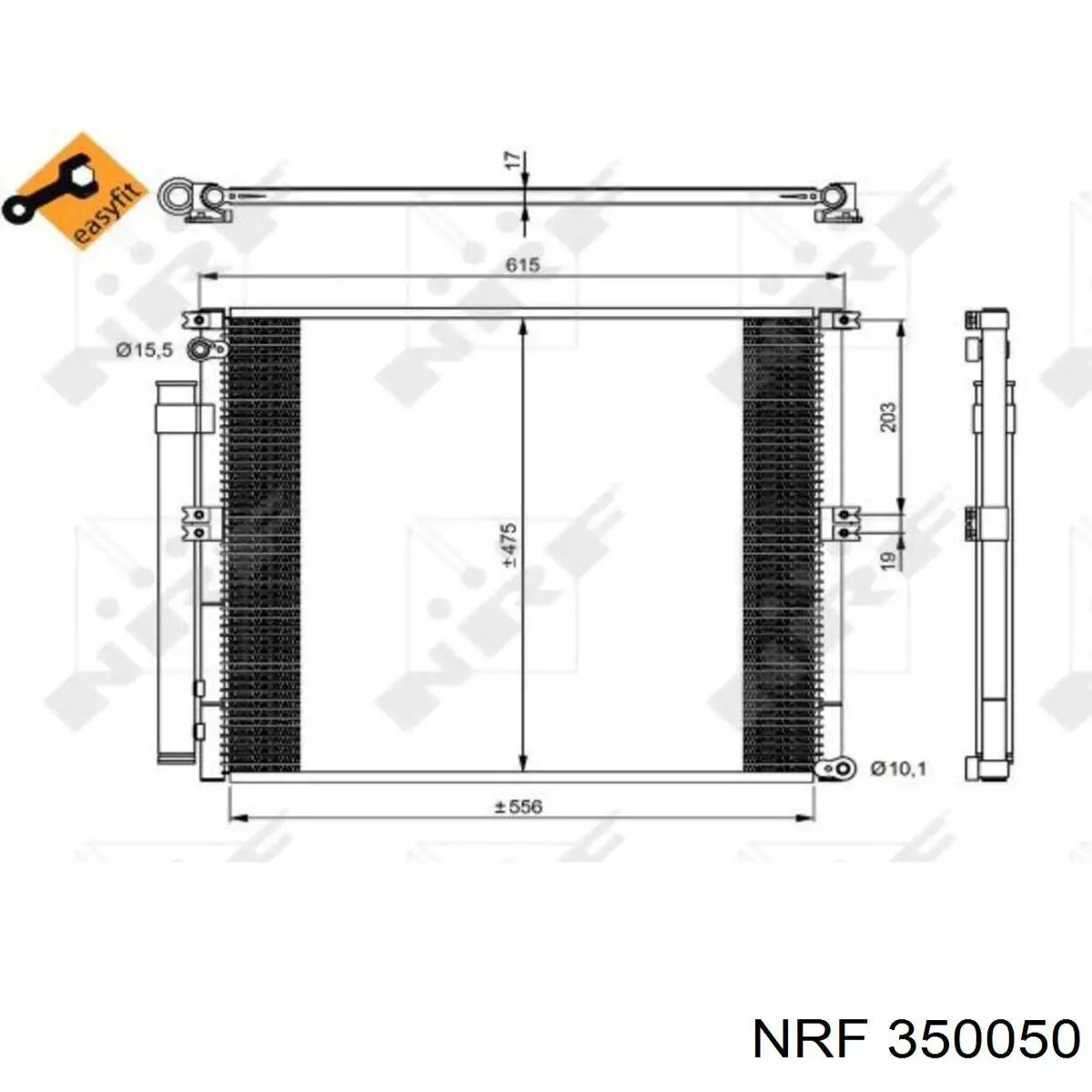350050 NRF condensador aire acondicionado