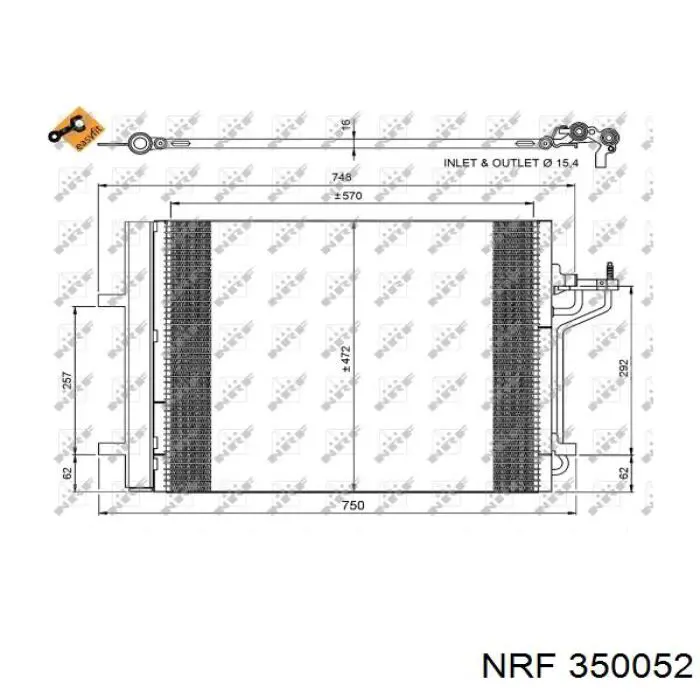 350052 NRF condensador aire acondicionado