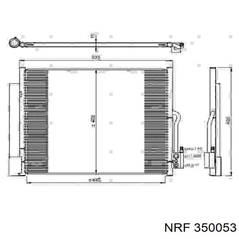 350053 NRF condensador aire acondicionado