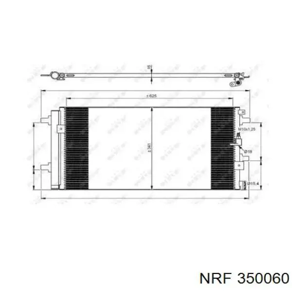 350060 NRF condensador aire acondicionado