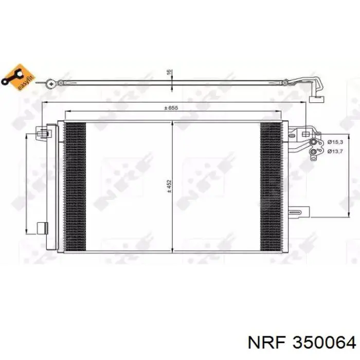 350064 NRF condensador aire acondicionado
