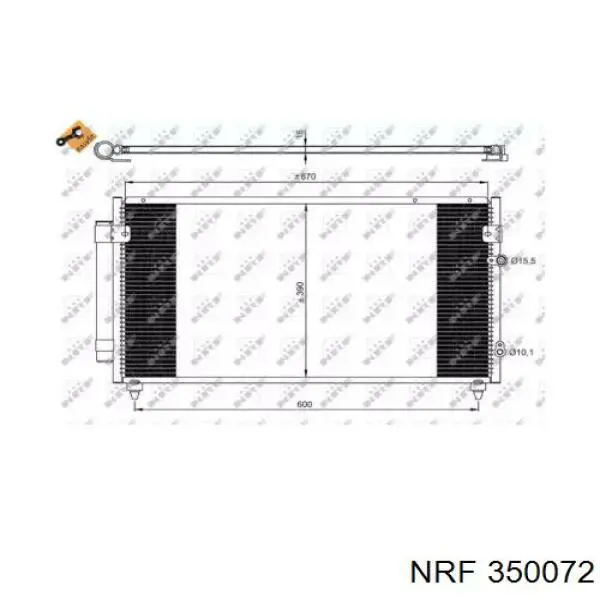 Radiador de aire acondicionado Lexus GS (JZS160)