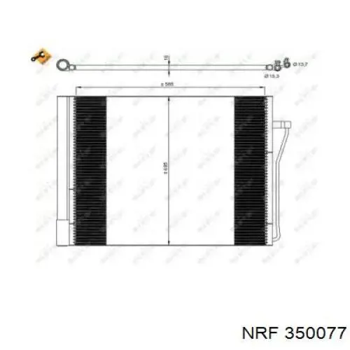 350077 NRF condensador aire acondicionado