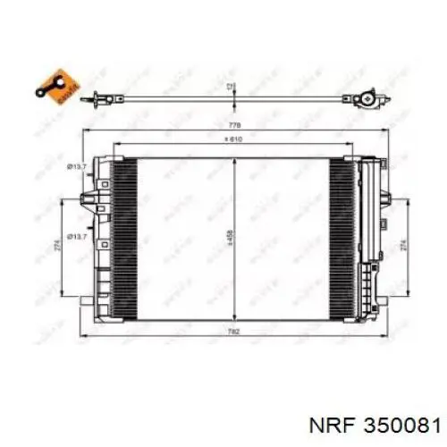 Comprar 921005DA0A Nissan/Infiniti Condensador de aire acondicionado
