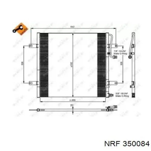 350084 NRF condensador aire acondicionado