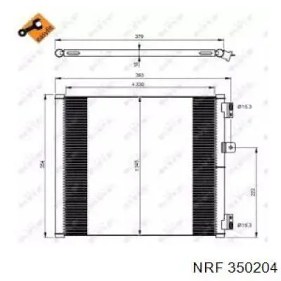 350204 NRF Radiador de aire acondicionado