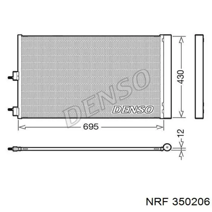 Aire acondicionado capacitor NRF 350206 precio, desde 118,56 EUR