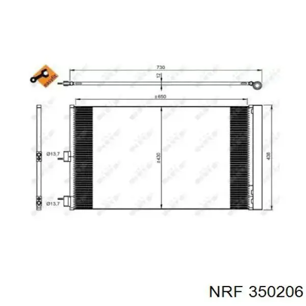 Comprar 350206 NRF Condensador de aire acondicionado