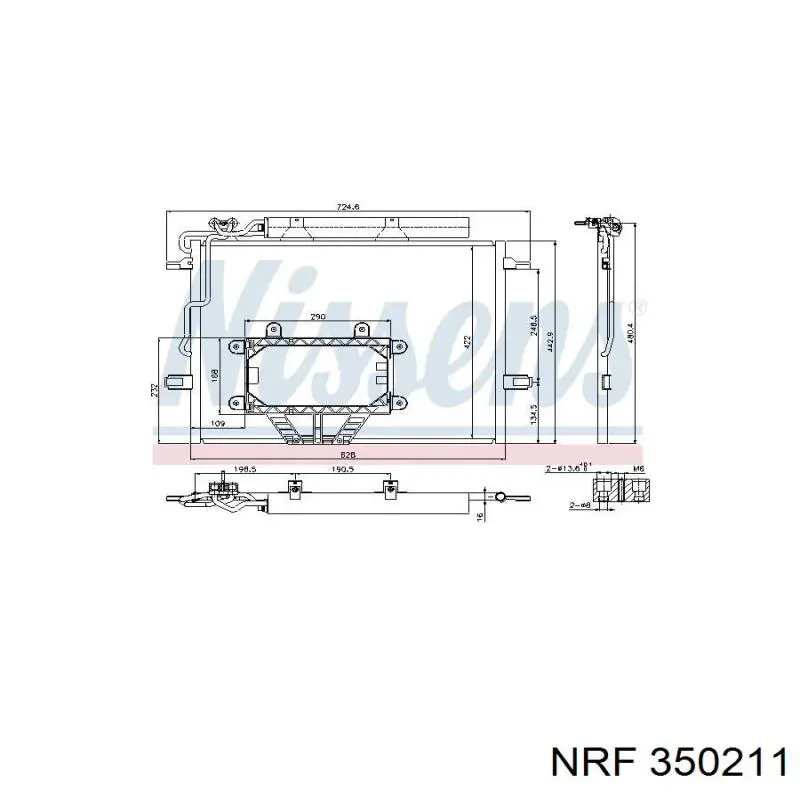 350211 NRF condensador aire acondicionado