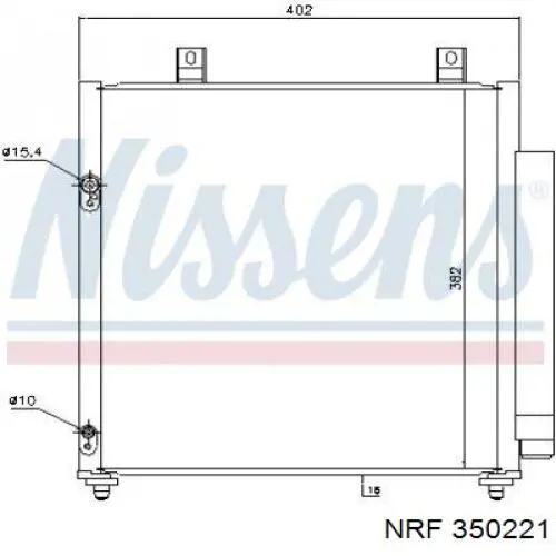 Comprar 350221 NRF Condensador de aire acondicionado