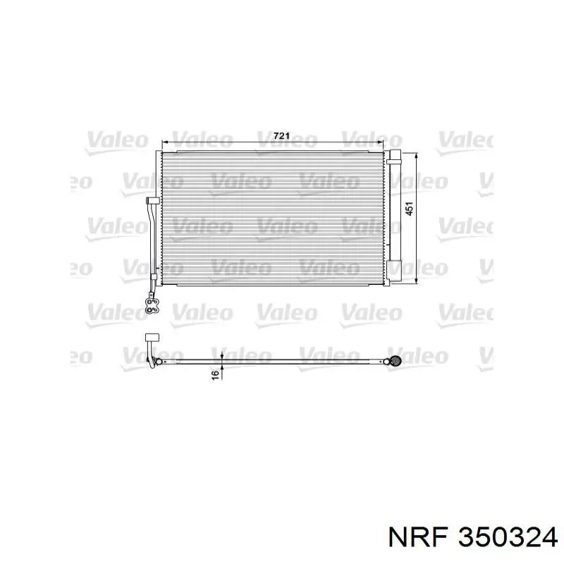 350324 NRF condensador aire acondicionado