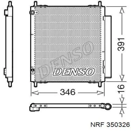 350326 NRF condensador aire acondicionado