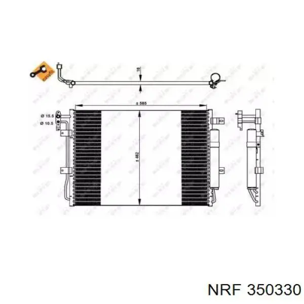 350330 NRF condensador aire acondicionado