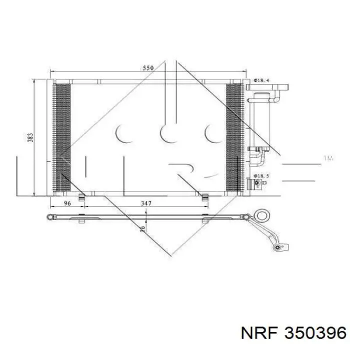 350396 NRF condensador aire acondicionado