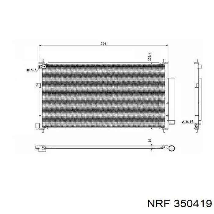 Aire acondicionado capacitor NRF 350419 precio, desde 145,67 EUR