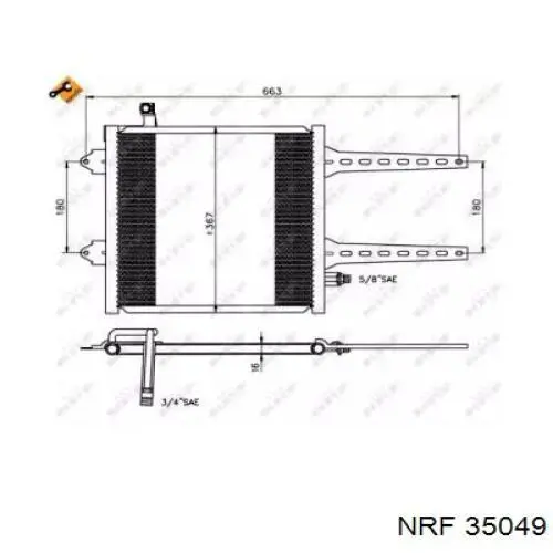 Comprar 35049 NRF Condensador de aire acondicionado