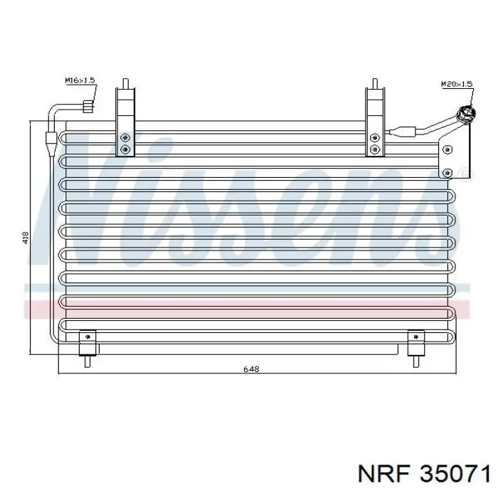 Aire acondicionado capacitor NRF 35071 precio, desde 137,89 EUR
