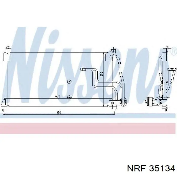Aire acondicionado capacitor NRF 35134 precio, desde 95,82 EUR