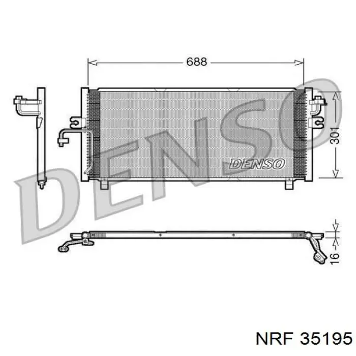 FP50K265NS Nissens Radiador de aire acondicionado