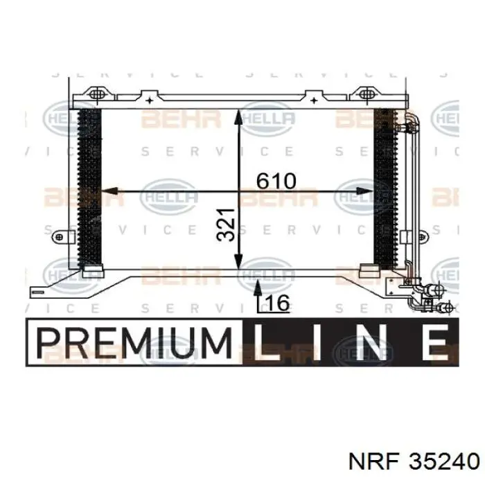 35240 NRF condensador aire acondicionado