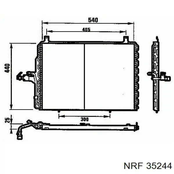 35244 NRF condensador aire acondicionado
