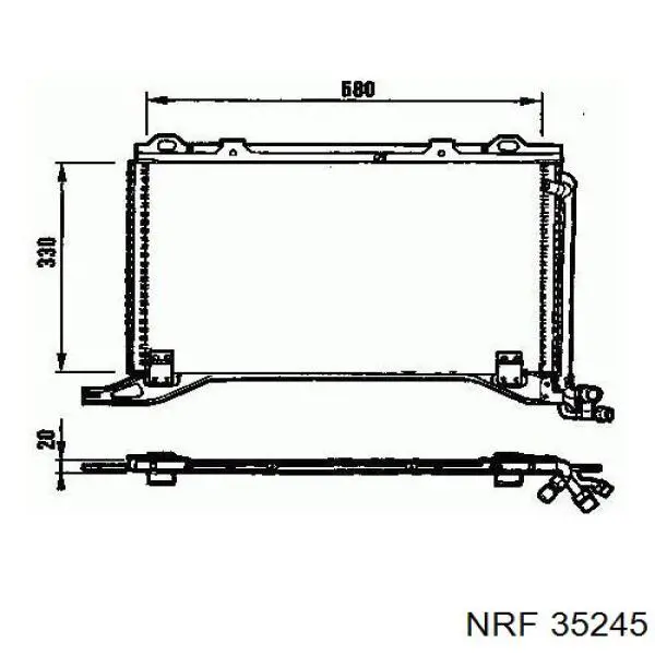 35245 NRF condensador aire acondicionado
