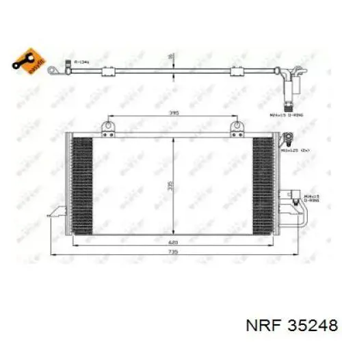 Comprar 35248 NRF Condensador de aire acondicionado