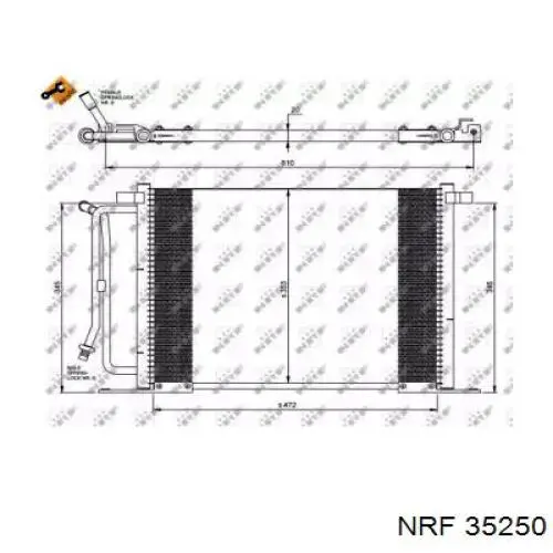 Comprar 35250 NRF Condensador de aire acondicionado