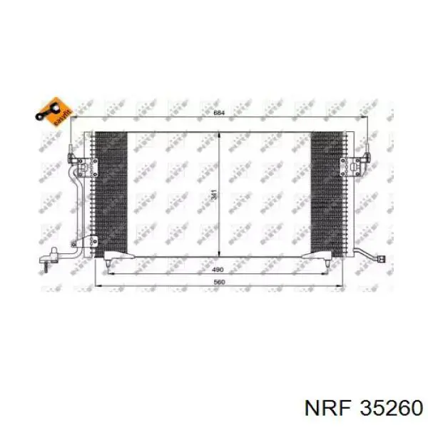 Aire acondicionado capacitor NRF 35260 precio, desde 66,79 EUR