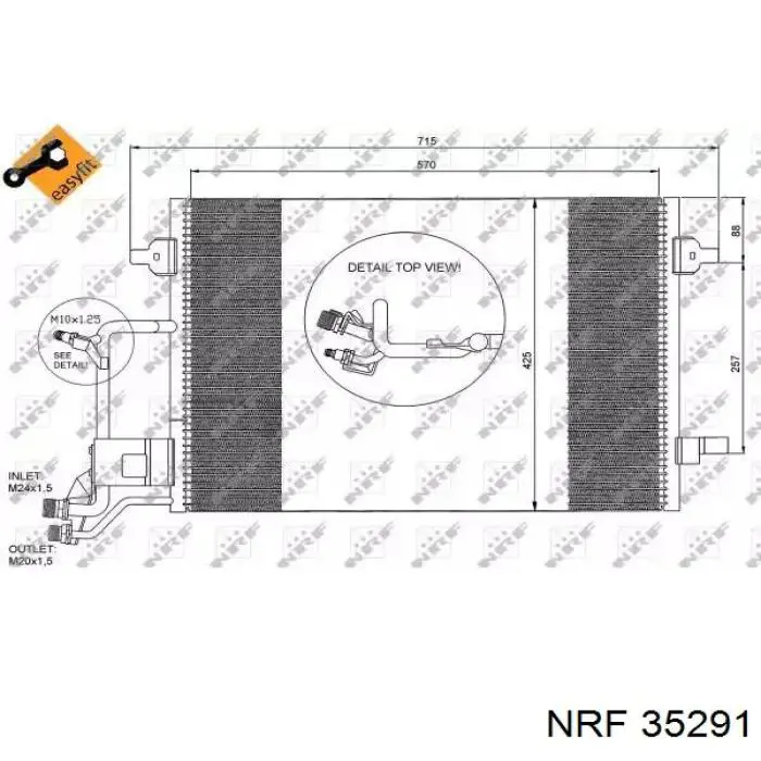35291 NRF condensador aire acondicionado