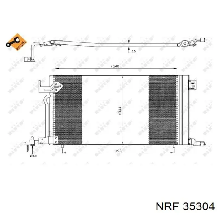 35304 NRF condensador aire acondicionado
