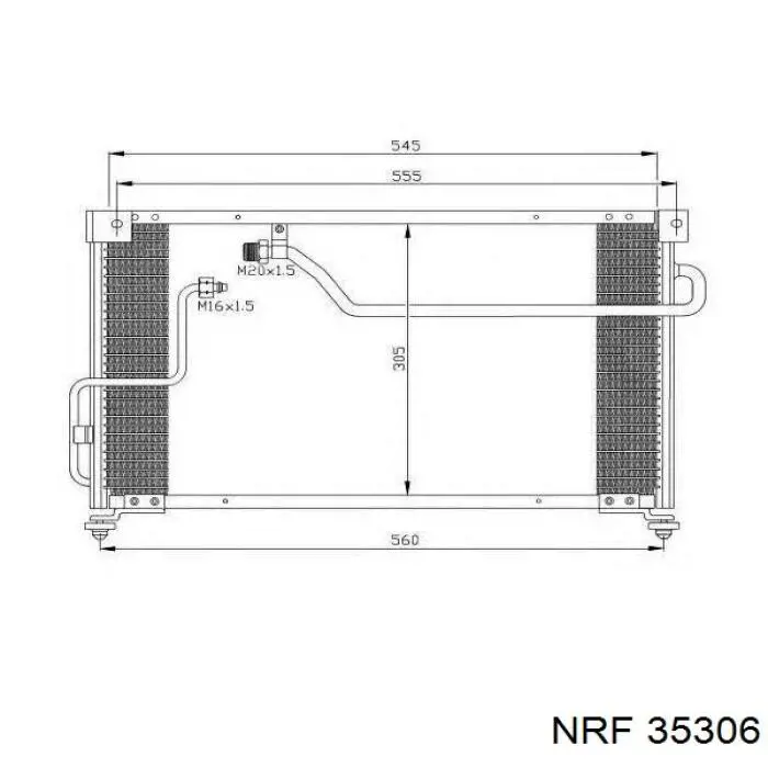 35306 NRF condensador aire acondicionado