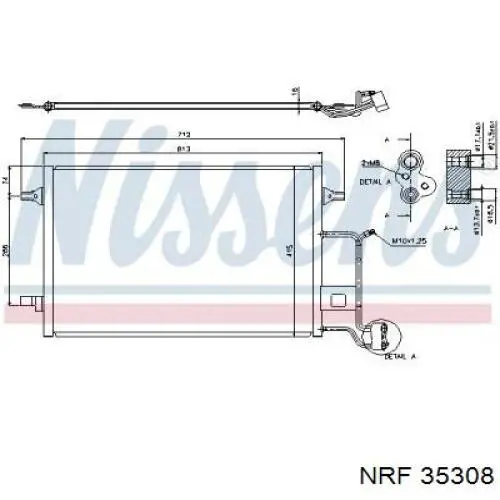 Condensador aire acondicionado 35308 NRF
