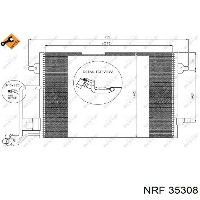 35308 NRF condensador aire acondicionado