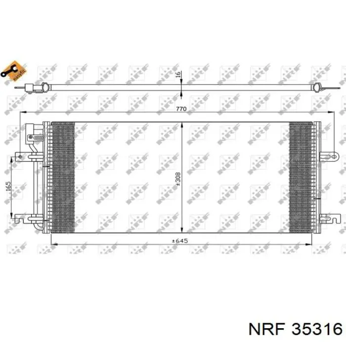 35316 NRF condensador aire acondicionado