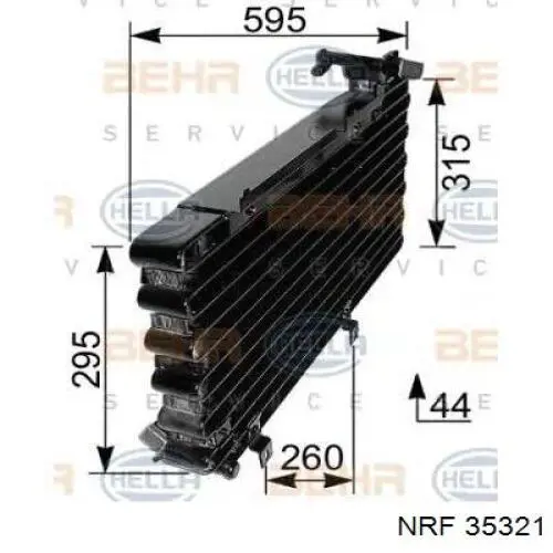 Radiador de aire acondicionado Audi 100 (44, 44Q, C3)