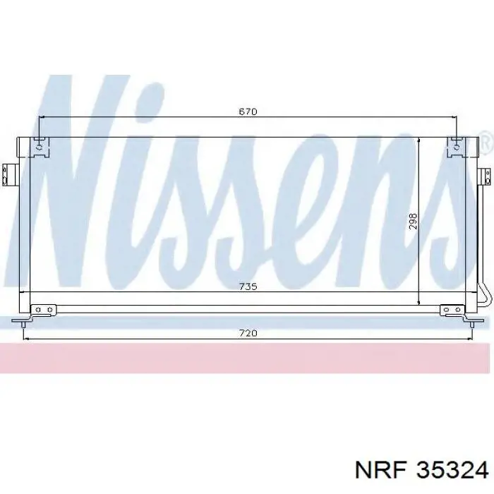 35324 NRF condensador aire acondicionado