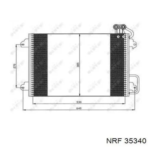35340 NRF condensador aire acondicionado