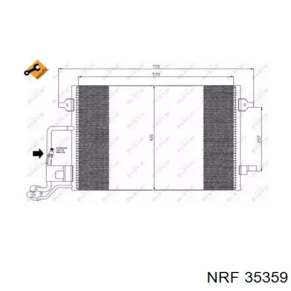 35359 NRF Radiador de aire acondicionado