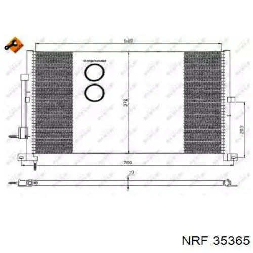 Comprar 35365 NRF Condensador de aire acondicionado