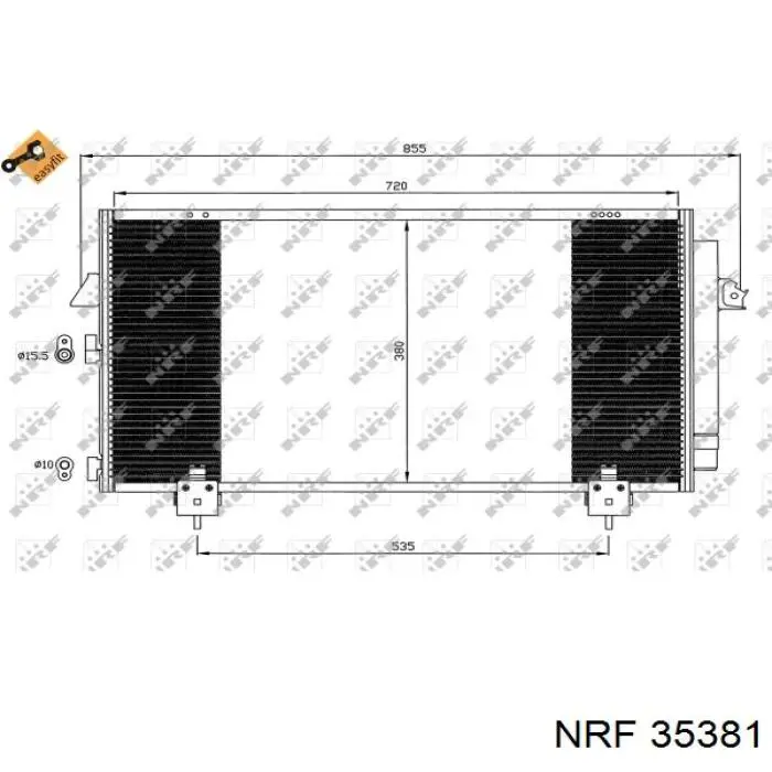 FP 70 K498-KY Koyorad condensador aire acondicionado