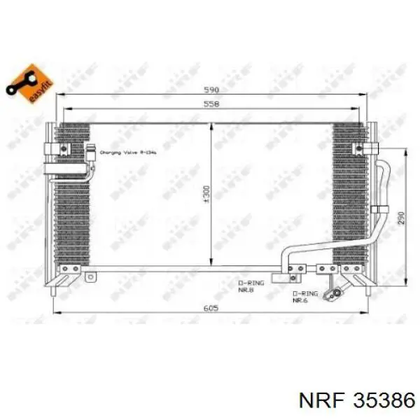 35386 NRF condensador aire acondicionado