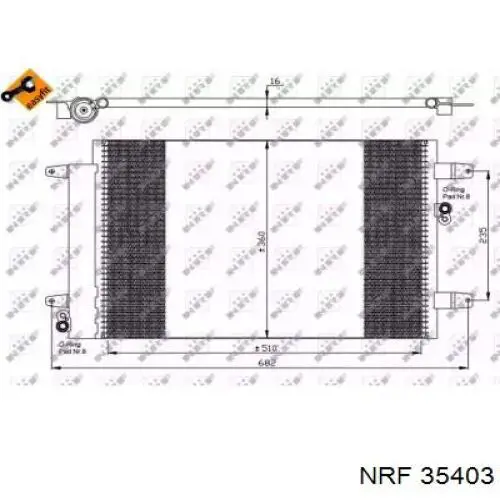 35403 NRF condensador aire acondicionado