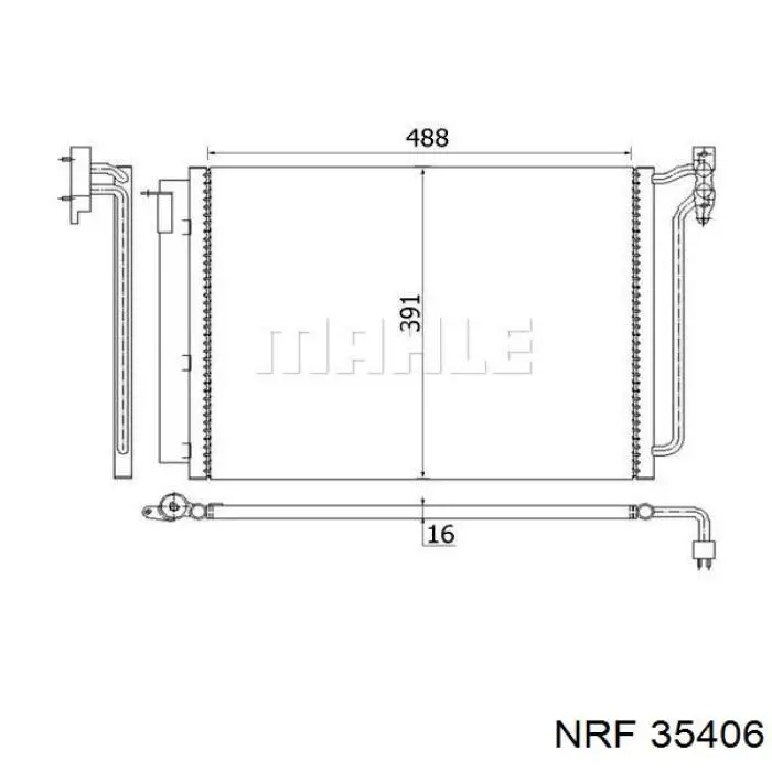 Condensador NRF 35406