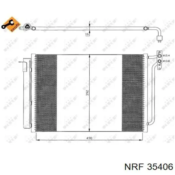 Comprar 35406 NRF Condensador de aire acondicionado